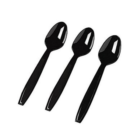 FINELINE SETTINGS Fineline Settings 2522-BK Black Spoons- BULK 2522-BK